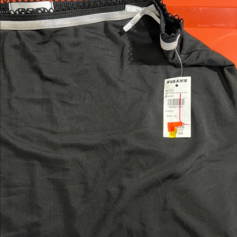 H&M Black Skirt with White Trim